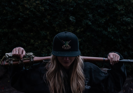 Angling Hat Black, Gold Logo