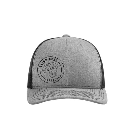 Approved Hat Grey, Black Logo