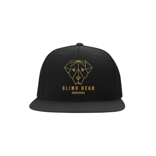 Brand Hat Black, Gold Logo